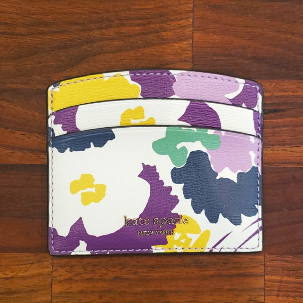Kate Spade card/money holder. Floral design.